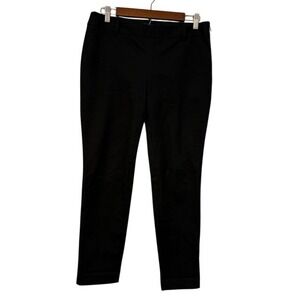 Babaton Bi-Stretch Black Slim Tapered Dress Pants Side Zip Size 10 Minimalist